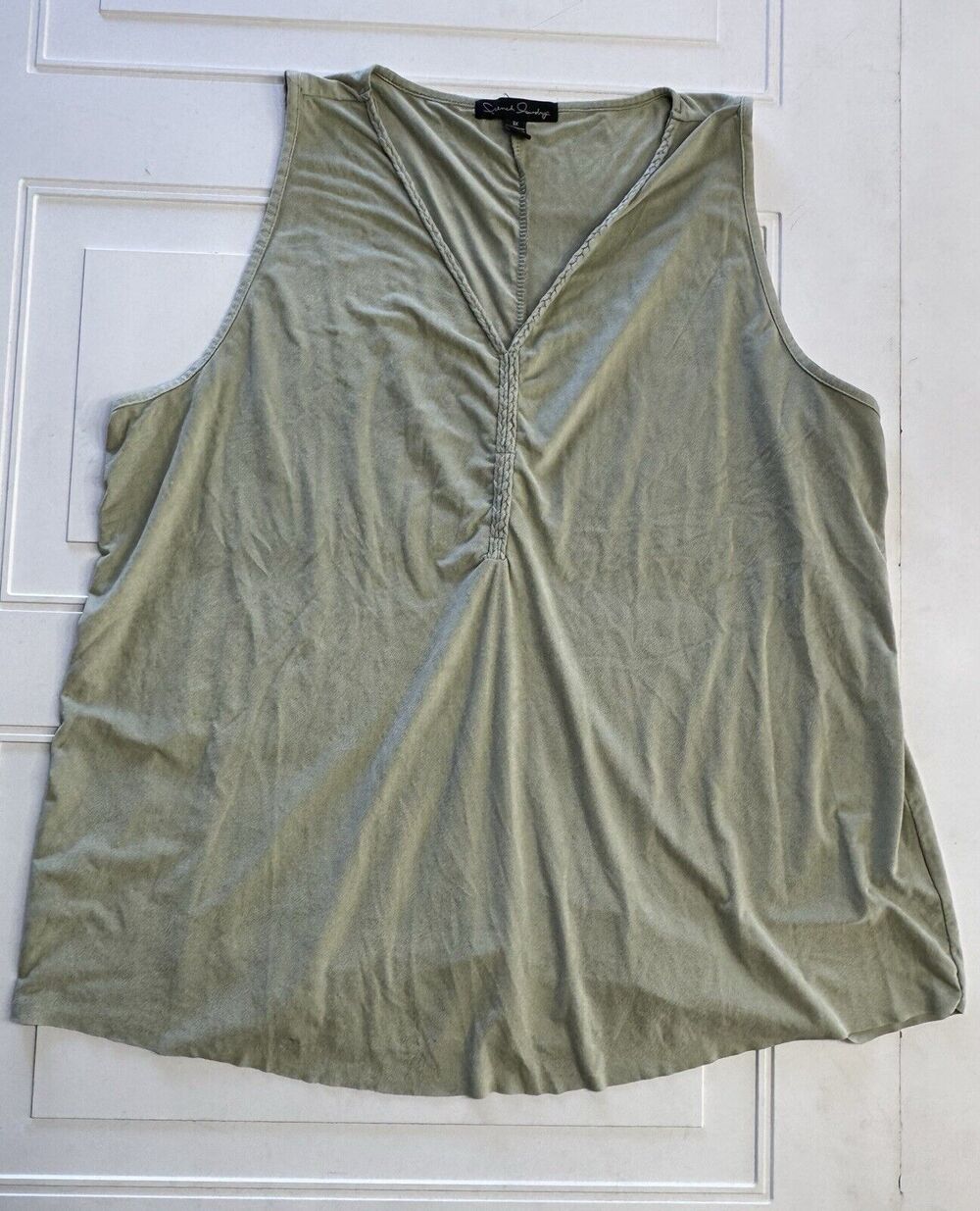 French Laundry Womens Sz 3X Sleeveless Green Sleeveless Muscle Tee Tank Top